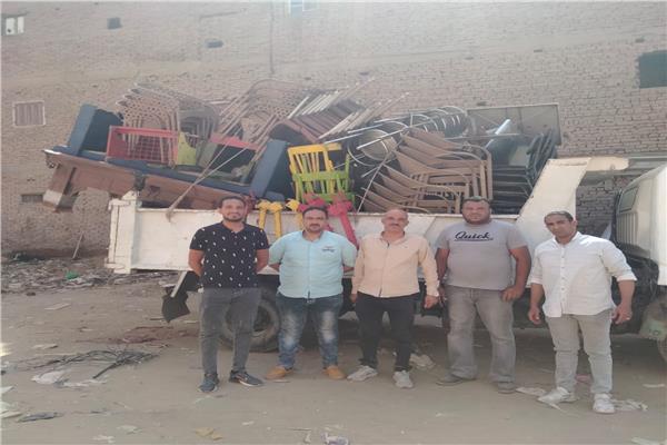 حملة موسعة لرفع الإشغالات بالمنيرة الغربية