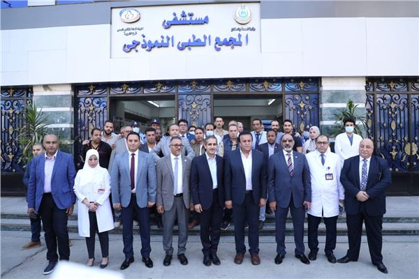 القائم بأعمال وزير الصحة يتفقد المجمع الطبي النموذجي بمحافظة الغربية