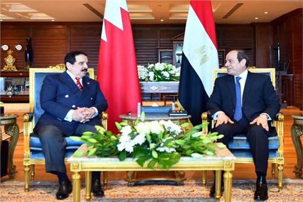 الرئيس السيسي وملك البحرين