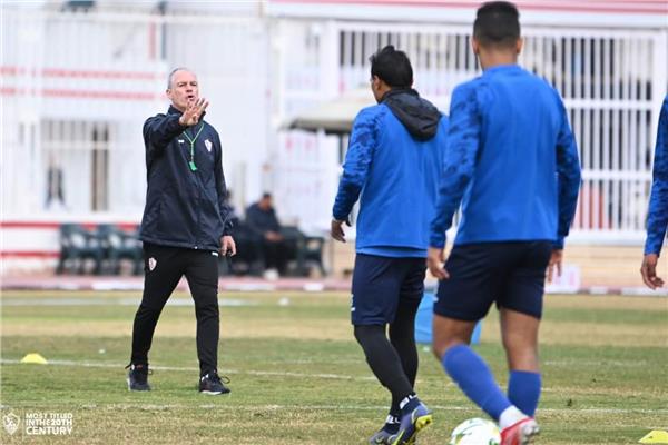 روي أجوش في تدريب الزمالك 