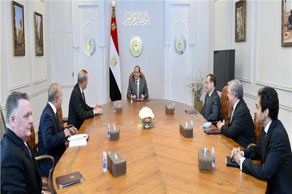 الرئيس السيسي خلال اللقاء
