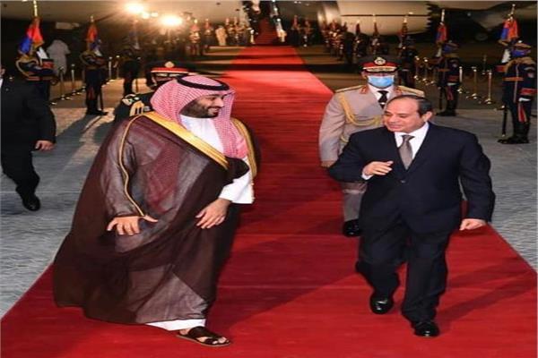 الرئيس عبد الفتاح السيسي وولي العهد السعودي