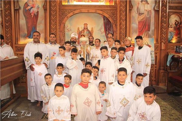 القداس الإلهي في كاتدرائية الشهيد أبو سيفين بطموه