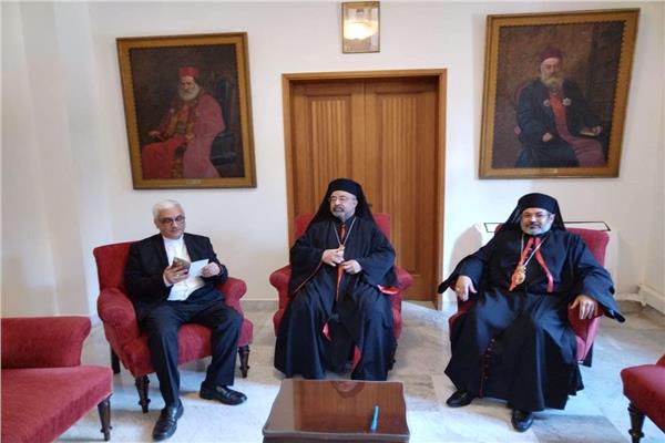 بطريرك الكاثوليك والأنبا توما حبيب يزوران أبناء الأقباط الكاثوليك بلبنان