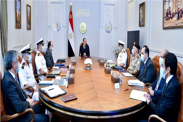 الرئيس السيسي خلال الاجتماع