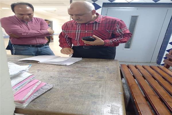  وكيل مديرية الصحة ومدير إدارة المستشفيات يتفقدان مستشفى حميات منوف