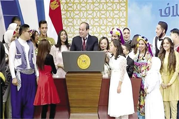 الرئيس السيسي وذوي الهمم