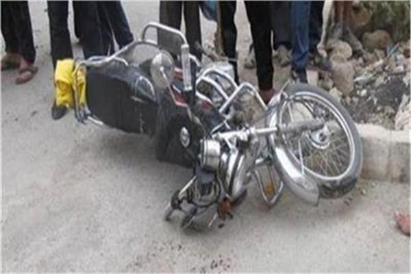 إنقلاب دراجة بخارية
