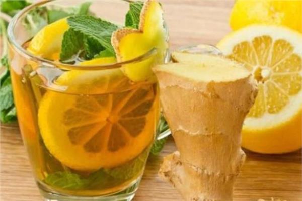 عصير الخيار بالليمون والزنجبيل