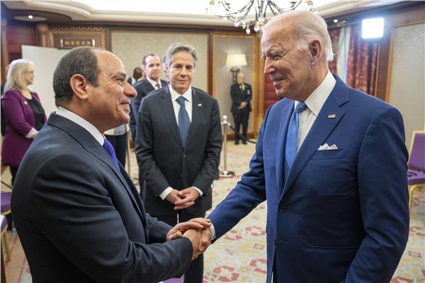 الرئيس عبد الفتاح السيسي وبايدن