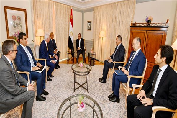 الرئيس السيسي يستقبل رئيس شركة لورسن الألمانية العالمية للصناعات البحرية