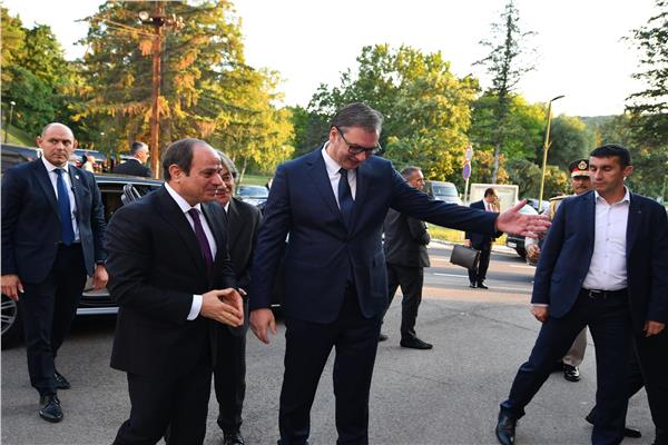 الرئيس السيسي ونظيره الصربي