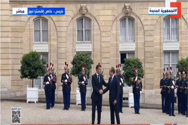 الرئيس عبد الفتاح السيسي ونظيره الفرنسي إيمانويل ماكرون