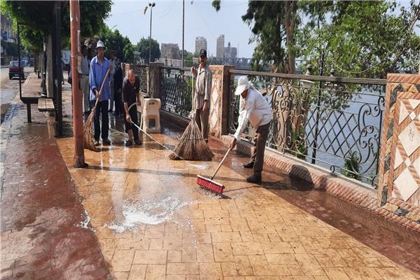 حملات نظافة وتجميل مكثفة بكفر الزيات