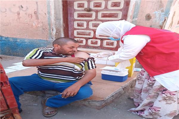 جانب من حملة التطعيم ضد فيروس كرورنا