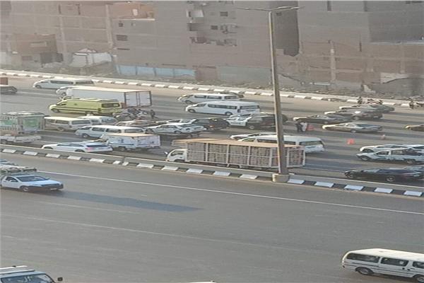 صورة للحادث على الطريق