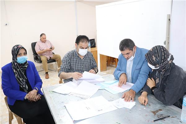 لجنة الأعلى للجامعات تزور جامعة سوهاج لمتابعة وتقييم سير اختبارات القدرات بالكليات