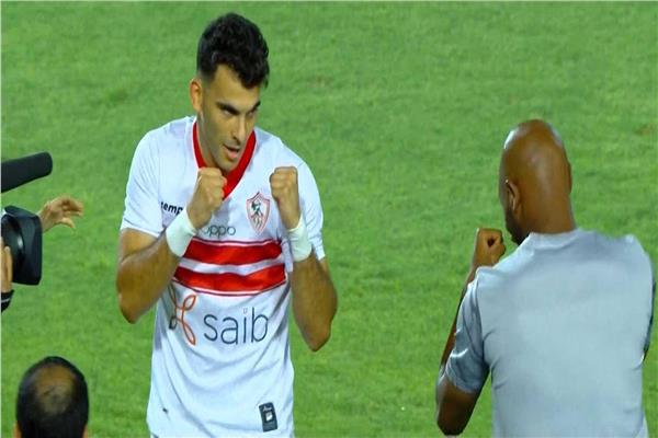 احتفال شيكا وزيزو في مباراة الزمالك وبيراميدز