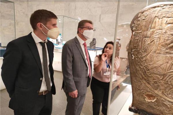 سفير ألمانيا بالقاهرة من متحف الحضارة القومي