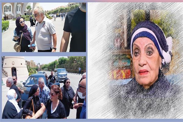 فى جنازة هادئة .. الأهل يودعون  رجاء حسين 