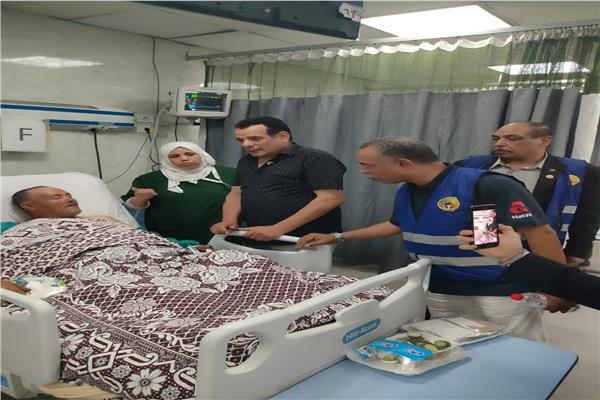 مصابين حادث كنيسة المنيرة