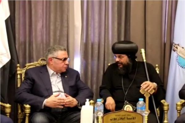 اللواء عمرو حنفي، محافظ البحر الأحمر يقدم التعازى بضحايا كنيسة الشهيد العظيم أبي سيفين بالجيزة