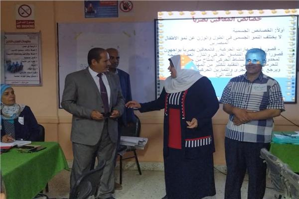 مدير المديرية ، ويسري عمرو مديرعام الإدارة ومتابعة برنامج الدمج التعليمي