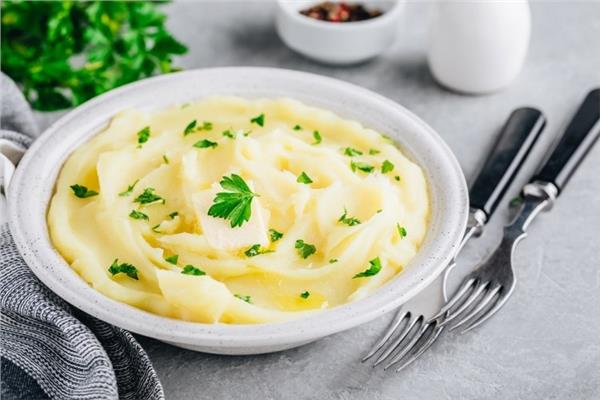 البطاطس المهروسة بالثوم