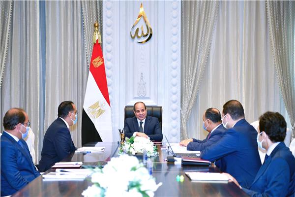 الرئيس السيسي خلال الاجتماع