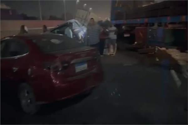 حادث اصطدام سيارة نقل