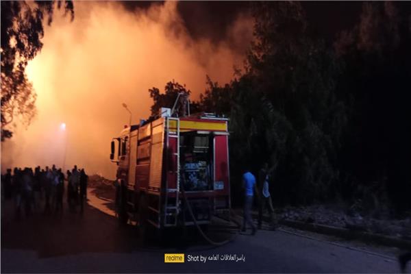 حريق بأحد الأستوديوهات بأبو النمرس