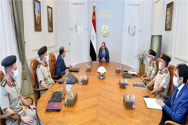 الرئيس السيسي خلال الاجتماع