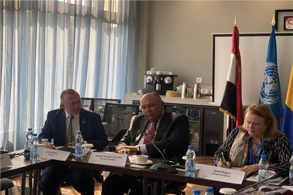 شكري يشاركً بالمائدة الوزارية بأسبوع المناخ الافريقي   