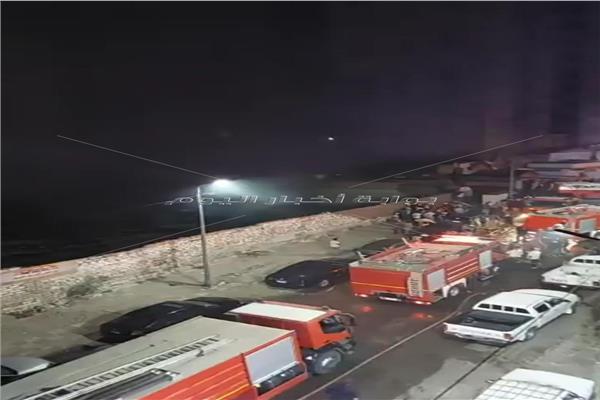 صورة من الحادث عقب إخماد النيران