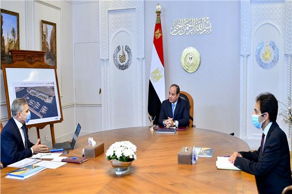 الرئيس السيسي خلال الاجتماع