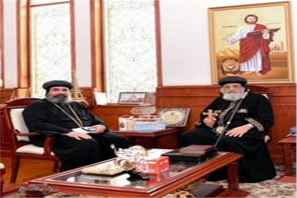 البابا تواضروس يستقبل الأنبا أغناطيوس 