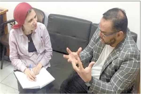 د. تامر جمال الدين اثناء حواره مع «الأخبار»