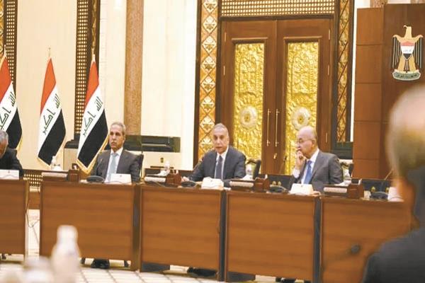  جانب من الجلسة الأولى للحوار الوطنى بالعراق   