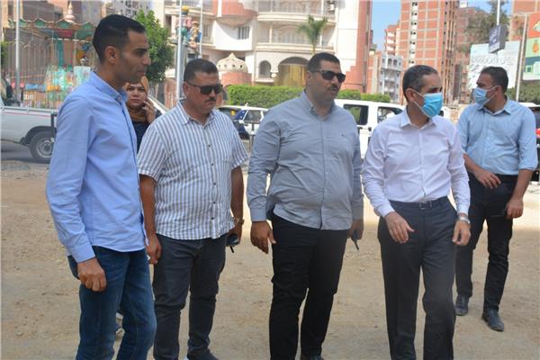 محافظ الغربية  يتفقد أعمال النظافة والرصف في طنطا وقطور