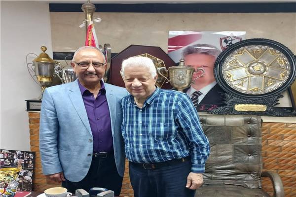 أشرف نصار مع مرتضى منصور