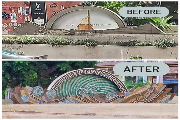 طالبات كلية التربية النوعية جامعة الاسكندرية يشاركون في تطوير ميدان الوزارة بالإسكندرية