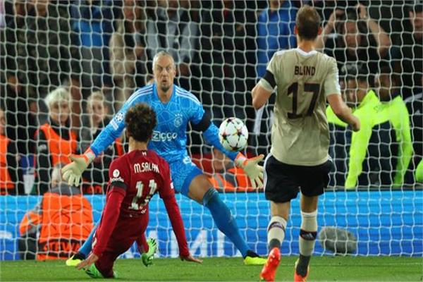محمد صلاح خلال مباراة أياكس