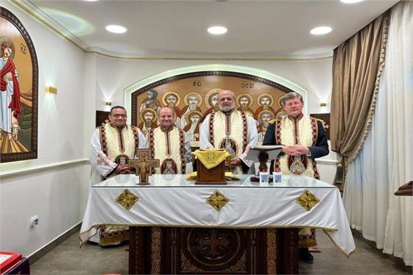 الأنبا توماس عدلي يستقبل المطران إستفانو ووفد مؤسسة "Misereor"