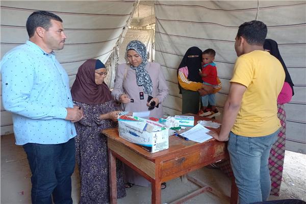 الكشف على 300 مواطن خلال قافلة طبية مجانية بقرية الجزارين بالبحيرة 