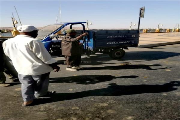 رفع ١٠٧٦ طن قمامة و ٥٠٧ طن أتربة ومخلفات بمدينة الأقصر ‎‎