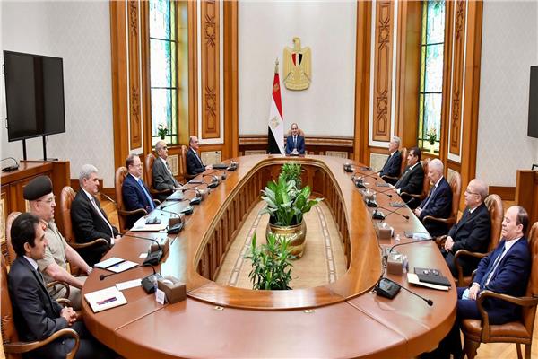 الرئيس عبد الفتاح السيسي خلال اللقاء