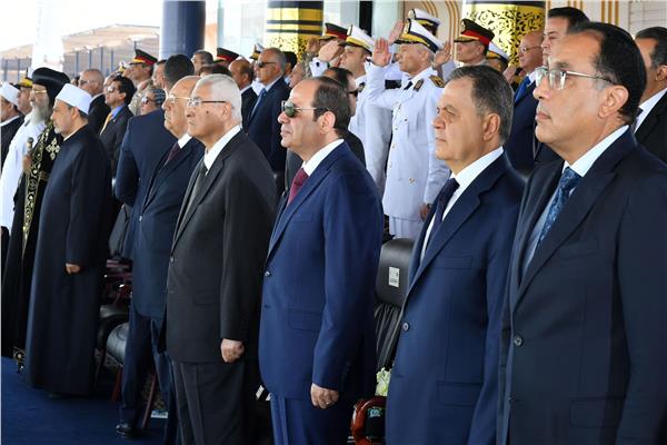 الرئيس السيسي خلال الاحتفالية