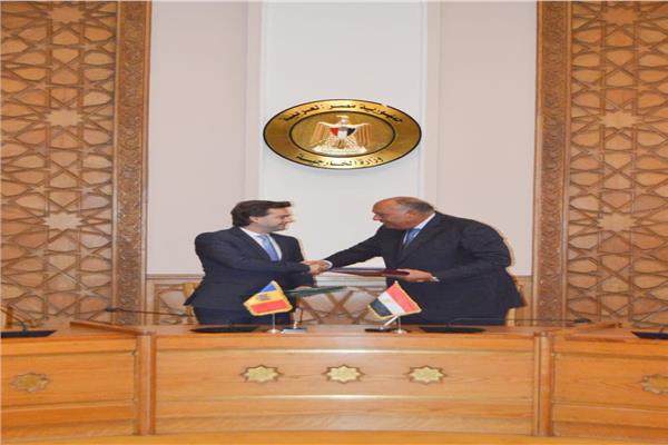 وزير خارجية مولدوفا و وزير الخارجية سامح شكري 