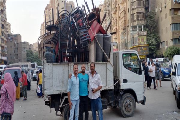 رفع إشغالات المحال التجارية والباعة الجائلين