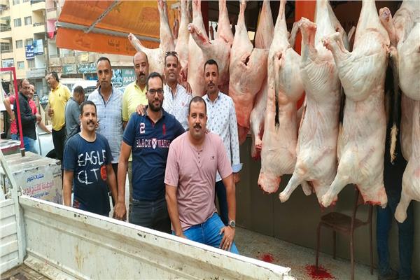 مباحث التموين تضبط 29 رأس ماشية مذبوحة خارج المجازر